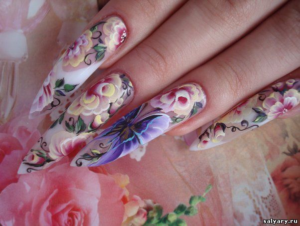 Китайская роспись ногтей